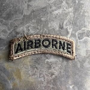 AIRBORNE fully embroidered arch patch, vintage